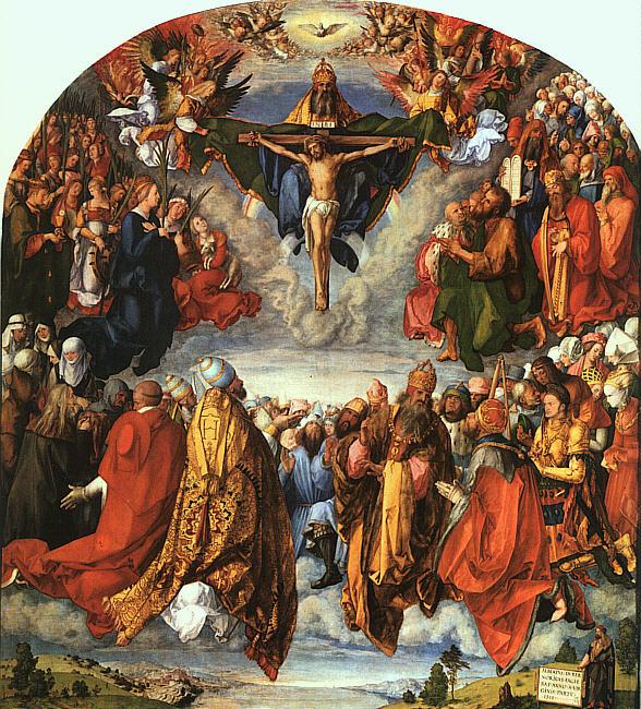 Albrecht Durer Adoration of the Trinity oil painting picture